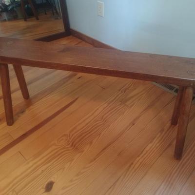 Hand Crafted Solid Wood Amish Bench