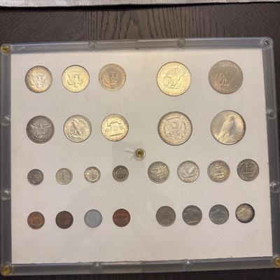 Sale Photo Thumbnail #19: 26 coins in total 
Key Coins include: 
1908 Indian Penny 
1943 Steel Penny 
1945 Jefferson Nickel (Silver) 
1908 Barber Quarter (Silver) 
1930 Standing Quarter (Silver)
1964 Washington Quarter (Silver) 
1910 Barber Half Dollar (Silver) 
1943 Walking Half 