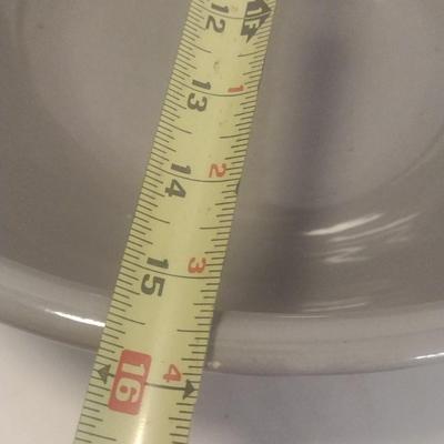 Large 16" Ironstone Pottery Bread Bowl Marked