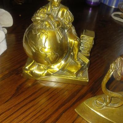 PAIR OF WOODEN WALL POCKETS, LIGHTHOUSE CLOCK AND MORE