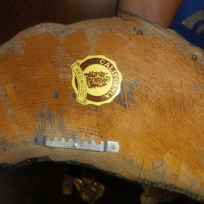 PAIR OF WOODEN WALL POCKETS, LIGHTHOUSE CLOCK AND MORE