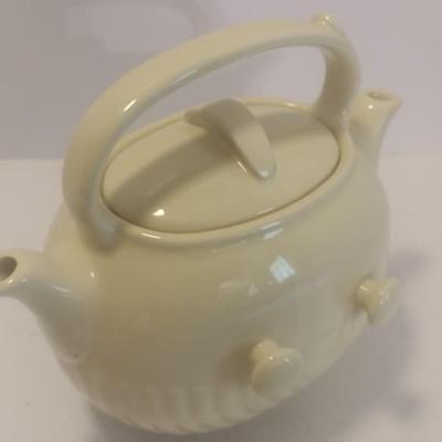 Vintage Rare Foreman Bros. Hall China Company Double Spout Tip-Pour Tea Pot