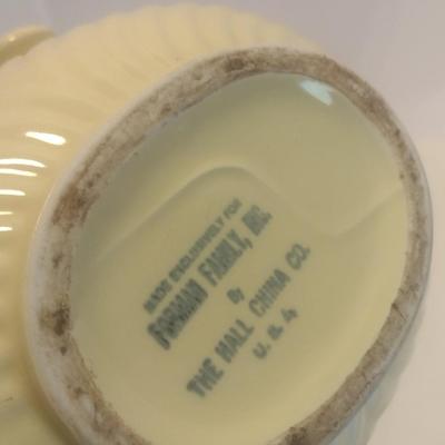 Vintage Rare Foreman Bros. Hall China Company Double Spout Tip-Pour Tea Pot