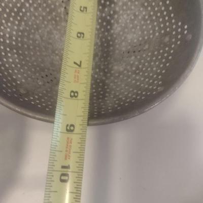 Pair of Galvanized Kitchen Colanders