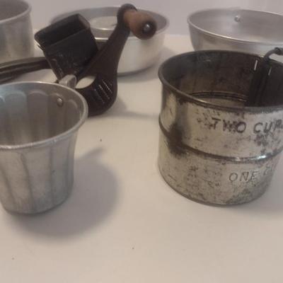 Nice Collection of Vintage Kitchen Cook Ware and Utensils