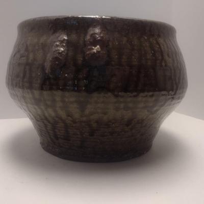 Vintage Alkaline Glazed Hand Thrown Pottery Bowl Shiloh, NC