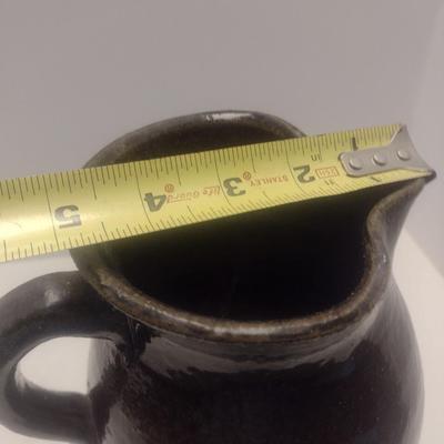 Hand Thrown Alkaline Glaze Pottery Water Pitcher by Grace Hewell