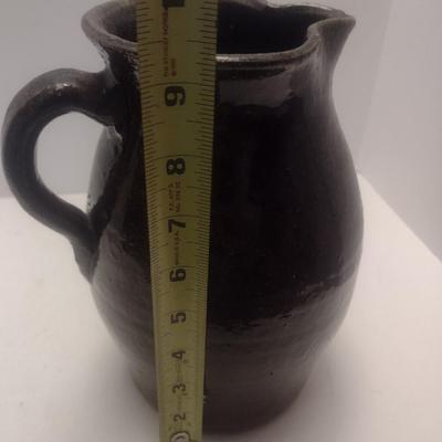 Hand Thrown Alkaline Glaze Pottery Water Pitcher by Grace Hewell