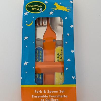 Goodnight Moon Kids Preferred Fork and Spoon Set Baby Feeding Utensils in Box