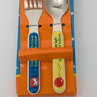 Goodnight Moon Kids Preferred Fork and Spoon Set Baby Feeding Utensils in Box