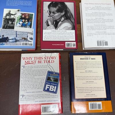 Sale Photo Thumbnail #188: In good used condition. Authors include Gary Aldrich, Newt Gingrich, J.D. Hatworth, Barbara Olson, and Sully Sullenberger.
