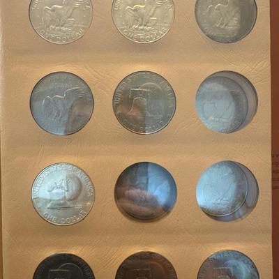 Sale Photo Thumbnail #74: All coins are 40% Silver 
21 coins in total. 
Denver, Philadelphia, and San Francisco minted. 

Collecting book has 21 open slots for further collecting.