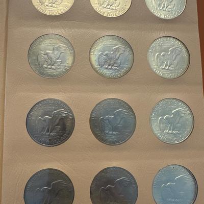 Sale Photo Thumbnail #72: All coins are 40% Silver 
21 coins in total. 
Denver, Philadelphia, and San Francisco minted. 

Collecting book has 21 open slots for further collecting.
