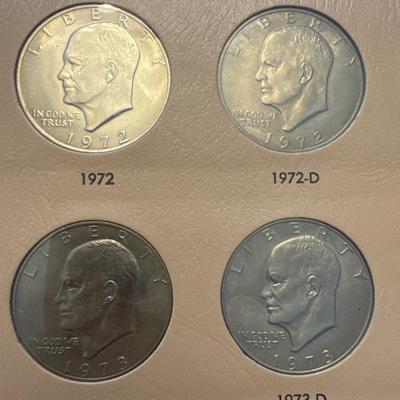 Sale Photo Thumbnail #77: All coins are 40% Silver 
21 coins in total. 
Denver, Philadelphia, and San Francisco minted. 

Collecting book has 21 open slots for further collecting.