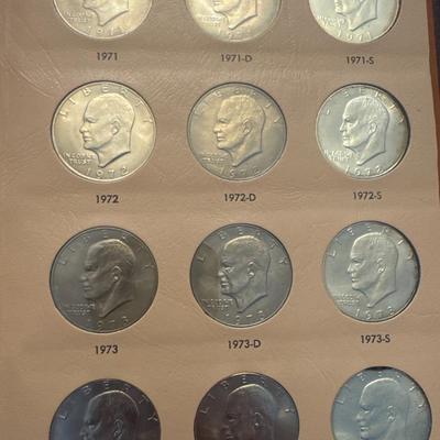 Sale Photo Thumbnail #71: All coins are 40% Silver 
21 coins in total. 
Denver, Philadelphia, and San Francisco minted. 

Collecting book has 21 open slots for further collecting.