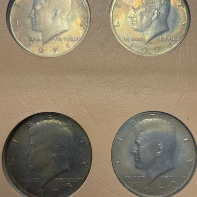 Sale Photo Thumbnail #89: 17 coins in total 

(2) 1964 - Philadelphia (No mint mark) 
(1) 1965 - Philadelphia (No mint mark) 
(1) 1966 - Philadelphia (No mint mark) 
(1) 1967 - Philadelphia (No mint mark) 
(1) 1968 - Denver 
(1) 1969 - Denver 
(1) 1970 - Denver 
(1) 1971 - Philade