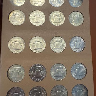 Sale Photo Thumbnail #97: All coins are 90% silver 
38 coins total 
All minted in either Philadelphia, Denver, and San Francisco. 

The book has two open slots for further collecting.