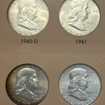 Sale Photo Thumbnail #106: All coins are 90% silver 
38 coins total 
All minted in either Philadelphia, Denver, and San Francisco. 

The book has two open slots for further collecting.