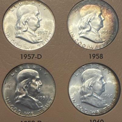 Sale Photo Thumbnail #105: All coins are 90% silver 
38 coins total 
All minted in either Philadelphia, Denver, and San Francisco. 

The book has two open slots for further collecting.