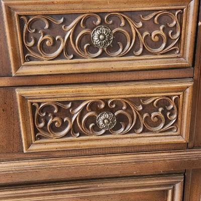 Sale Photo Thumbnail #305: Lenoir House for Broyhill chest of drawers. Matching dresser on auction as well