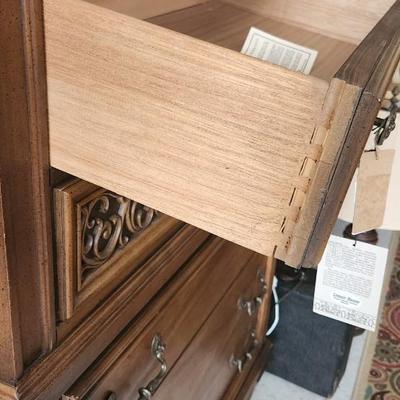 Sale Photo Thumbnail #306: Lenoir House for Broyhill chest of drawers. Matching dresser on auction as well