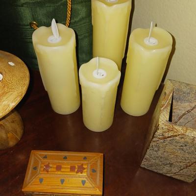 FLAMELESS CANDLES, BOXES AND MORE