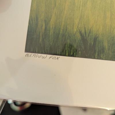 Fox Wood & Meadow Fox Red Fox Print On Paper Signed By Local Artist Jennifer Barrineau (SB)