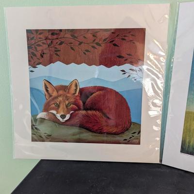 Fox Wood & Meadow Fox Red Fox Print On Paper Signed By Local Artist Jennifer Barrineau (SB)