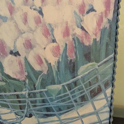 Art Noveau Metal Framed Botanical Home Decor (SB)