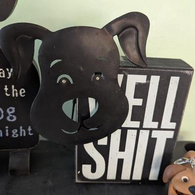 Dog Themed Wall Decor & Metal Figures (HW)