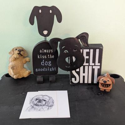 Dog Themed Wall Decor & Metal Figures (HW)