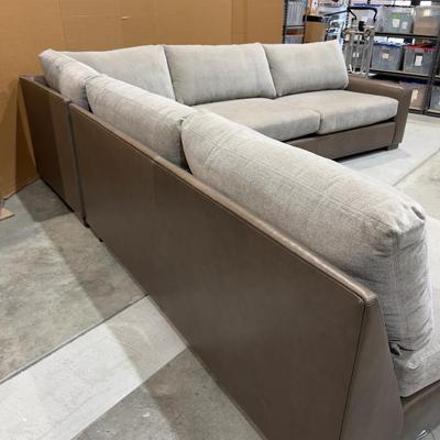 Sale Photo Thumbnail #132: Measures Larger Sofa 122 X 30 X 41 & Love Seat 80 X 40 X 31 and   Not used. Excellent  Condition we could see no damage on this sofa at all it may have gotten water on the feet but shows no signs of being wet or has any odor. .  Heavy! High quality! Pleas