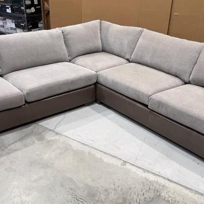 Sale Photo Thumbnail #127: Measures Larger Sofa 122 X 30 X 41 & Love Seat 80 X 40 X 31 and   Not used. Excellent  Condition we could see no damage on this sofa at all it may have gotten water on the feet but shows no signs of being wet or has any odor. .  Heavy! High quality! Pleas