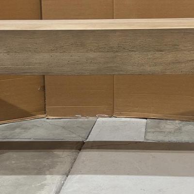 Sale Photo Thumbnail #233: Abaso Console Table Wormwood. Not used. Minor Water Damage on one end.  Please provider moving assistance and secure transportation and or packing materials for moving.