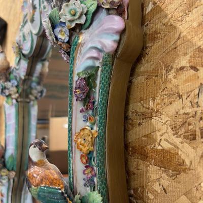 Sale Photo Thumbnail #297: WOW! Beautiful, Unique Antique Mirror.  Highly Collectible - Please provider moving assistance and secure transportation and or packing materials for moving.