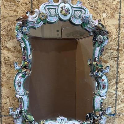 Sale Photo Thumbnail #288: WOW! Beautiful, Unique Antique Mirror.  Highly Collectible - Please provider moving assistance and secure transportation and or packing materials for moving.