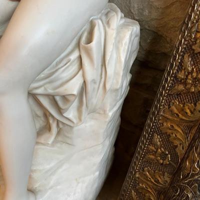 Sale Photo Thumbnail #352: Amalthea and Jupiter's Goat Marble Sculpture 19th Century French After Pierre Julien

A 19th century reproduction of the famous sculpture "Amalthea and Jupiter's goat" the original was sculpture by Pierre Julien and now resides in the Louvre in Paris Fran
