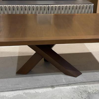 Sale Photo Thumbnail #354:  Table top is beautiful. Not used. The Base does have a minor chips - See Photo. t comes in 2 pieces to move. High quality! Please provider moving assistance and secure transportation and or packing materials for moving. Measures 48 X 84 HUGE!  Retails fo