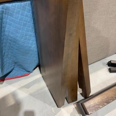 Sale Photo Thumbnail #367: Headboard, Side-rails, Footboard, Slates. Complete. The Headboard has edge damage from moving. Heavy! Please provider moving assistance and secure transportation and or packing materials for moving! Retail $3,600.00