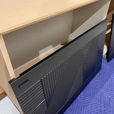 Sale Photo Thumbnail #382: 87 x 20 x 20 NO Legs or Feet. Has Black Sliding Doors. Great Condition. NOT PUT TOGETHER. Yes we have the hardware. Please provider moving assistance and secure transportation and or packing materials for moving. Measures 87 X 20 X 28. RETAIL PRICE $11,39