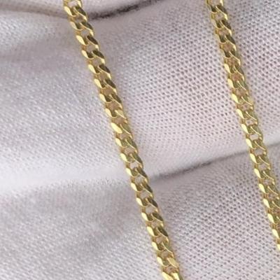 14k Yellow Gold Real Cuban Link Chain Necklace