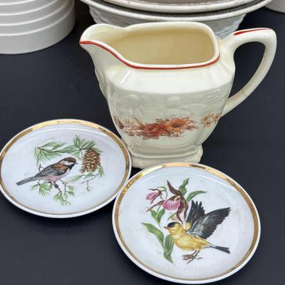 LOT 46: Vintage Utility Ware, Transferware & China: Buffalo China, Rego, Crooksville, W.R. Midwinter Ltd, Sebring Pottery