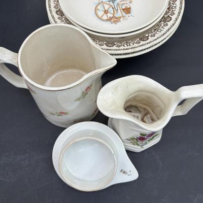 LOT 46: Vintage Utility Ware, Transferware & China: Buffalo China, Rego, Crooksville, W.R. Midwinter Ltd, Sebring Pottery