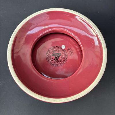 LOT 47: Longaberger Pink Pottery, Baskets, Soap Dish & Pamper Chef Stoneware Pie Dish