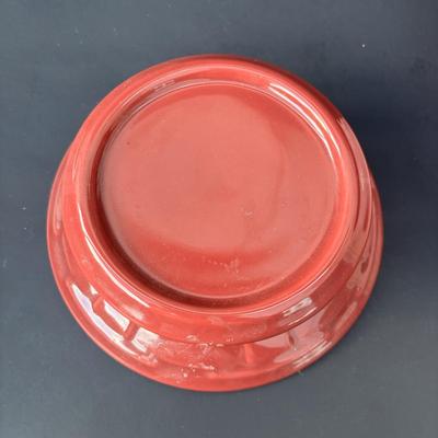 LOT 47: Longaberger Pink Pottery, Baskets, Soap Dish & Pamper Chef Stoneware Pie Dish