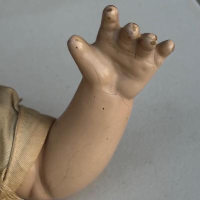 LOT 51: Vintage Baby - Composition Baby Hendren Doll, Royal Doulton Bunnykins Dishes & More