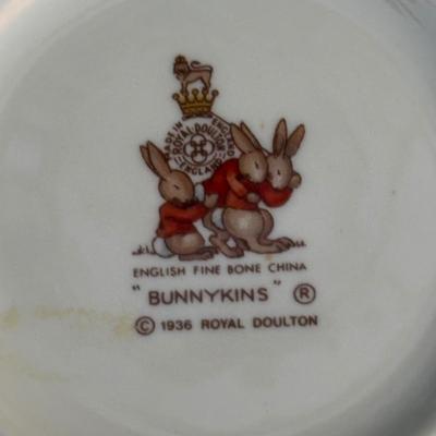 LOT 51: Vintage Baby - Composition Baby Hendren Doll, Royal Doulton Bunnykins Dishes & More