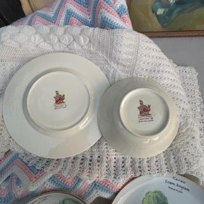 LOT 51: Vintage Baby - Composition Baby Hendren Doll, Royal Doulton Bunnykins Dishes & More