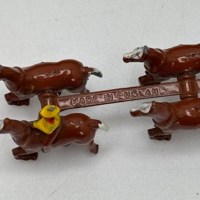 LOT 53: Lesney England Diecast Covered Wagon, Antimony Japan Old Timey Covered Wagon & More