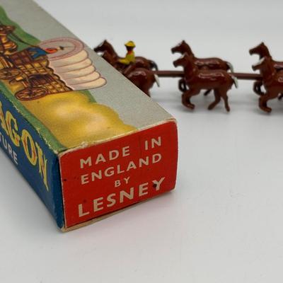 LOT 53: Lesney England Diecast Covered Wagon, Antimony Japan Old Timey Covered Wagon & More